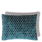 Jabot Kingfisher Velvet Cushion	Jabot Kingfisher Velvet Cushion - Designers Guild