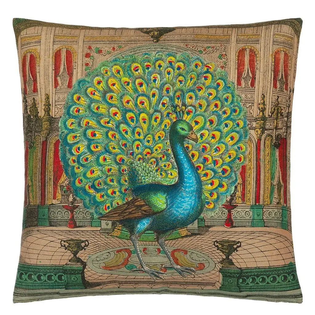 Peacock Emerald Cushion - Designers Guild