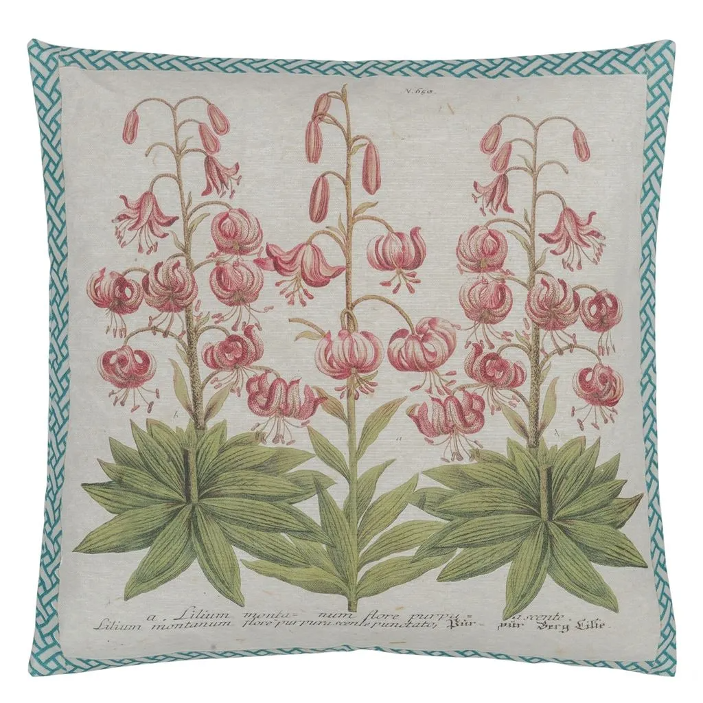 Crown Lily Canvas Cushion - Designers Guild