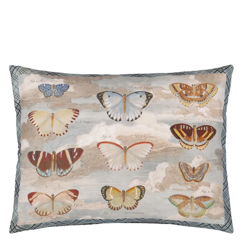 Butterfly Studies Parchment Cushion - Designers Guild
