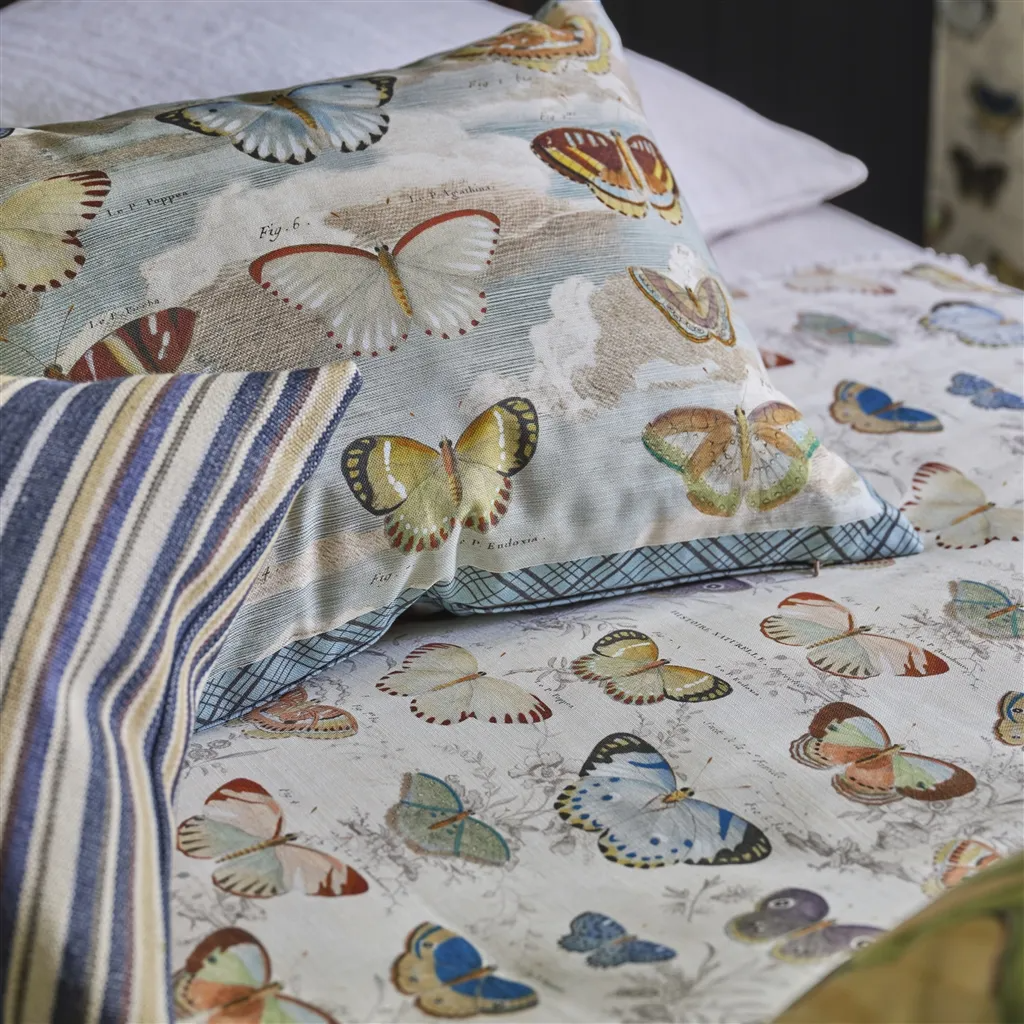Butterfly Studies Parchment Cushion - Designers Guild