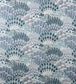 Plume Embroidery Fabric - Blue