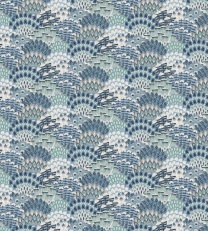 Plume Fabric - Blue