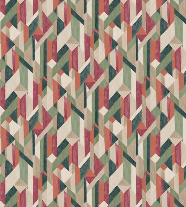 Ricochet Fabric - Red