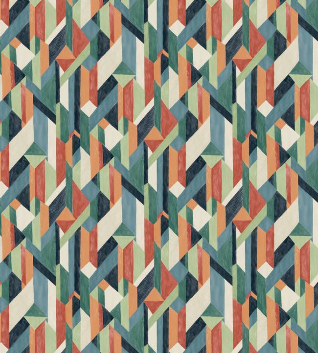 Ricochet Fabric - Teal