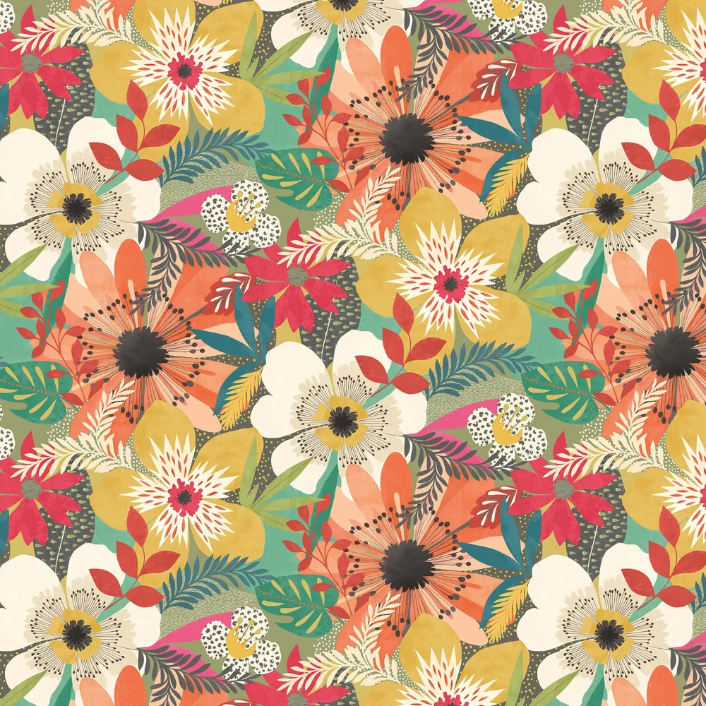 Floral Riot Wallpaper