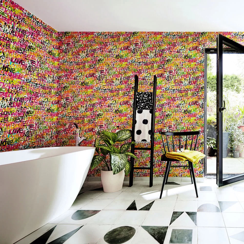 Love Scribble Wallpaper