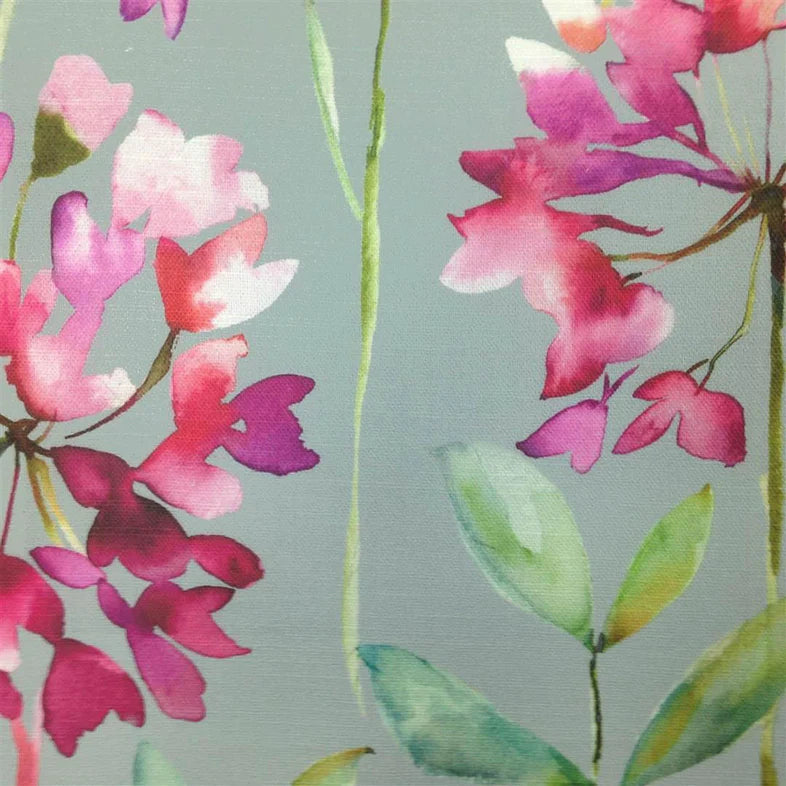 Clovelly Raspberry Slate Fabric