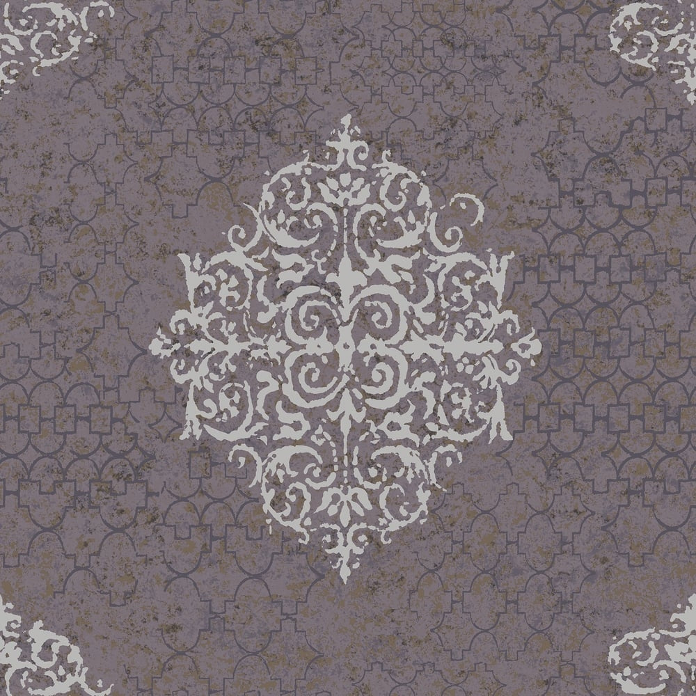 Lustre Damask Mottled Wallpaper
