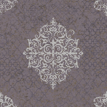 Lustre Damask Mottled Wallpaper