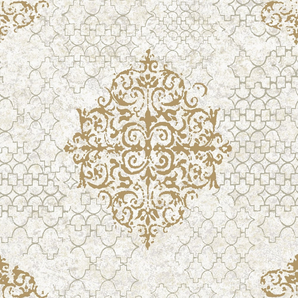 Lustre Damask Mottled Wallpaper