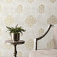 Lustre Damask Mottled Wallpaper