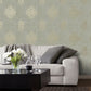 Lustre Damask Mottled Wallpaper