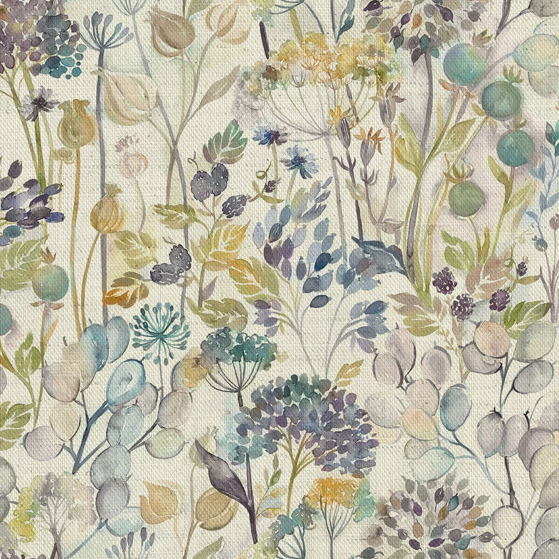 Country Hedgerow Violet Cream Fabric