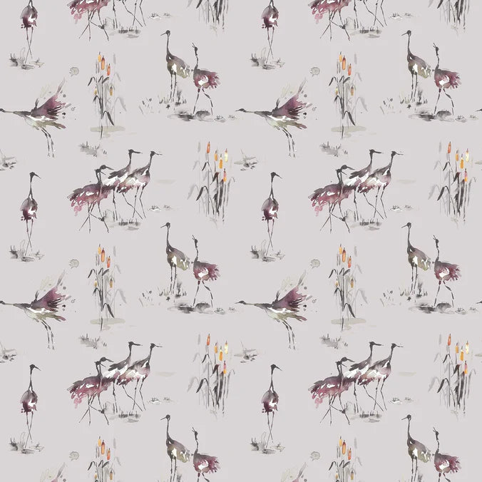 Cranes Tourmaline Fabric