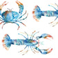 Crustaceans Cobalt Fabric