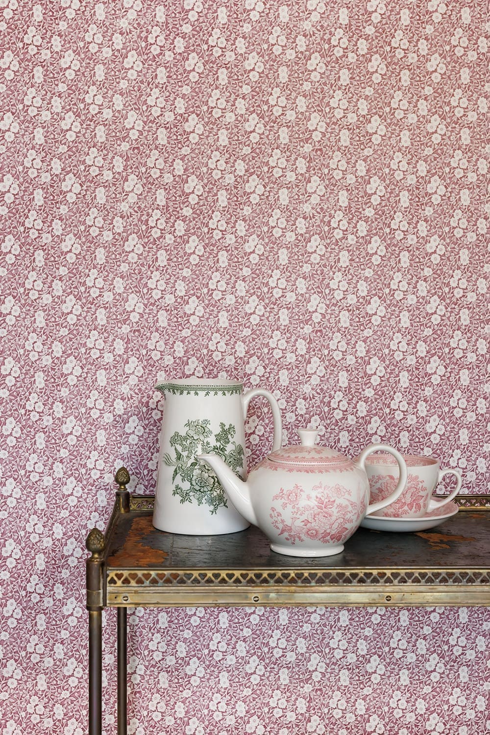 Calico Wallpaper - Burnt Rose - BG2900102 - Barneby Gates
