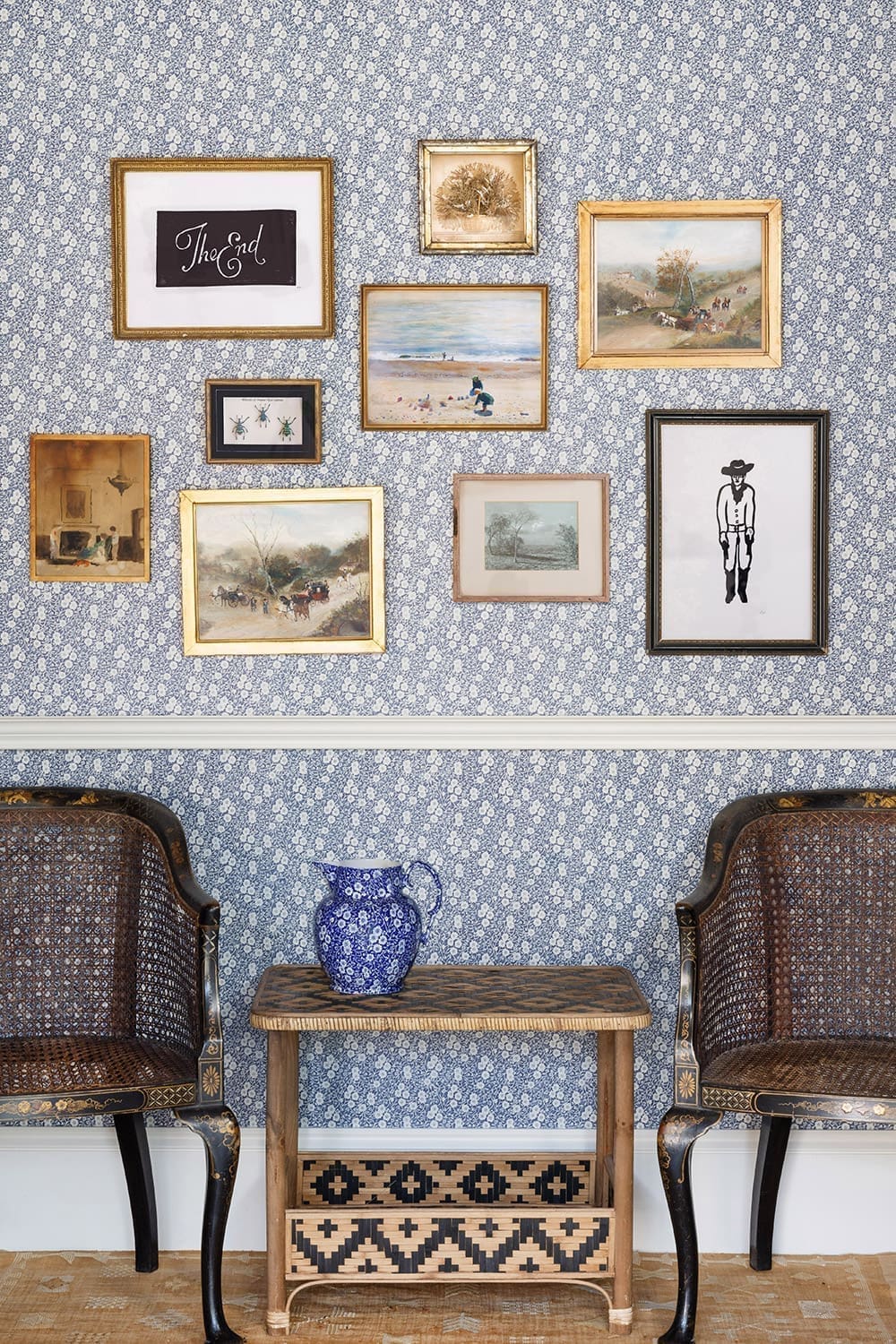 Calico Wallpaper - Navy - BG2900101 - Barneby Gates