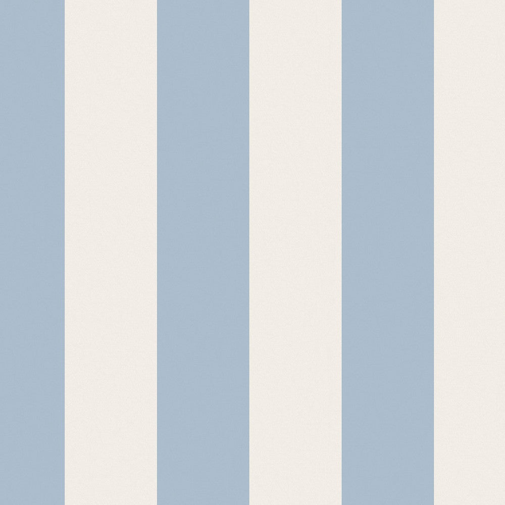 Canopy Stripe Wallpaper - Blue - 125517 - Cath Kidston
