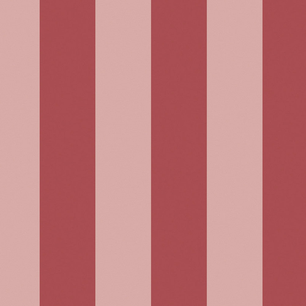 Canopy Stripe Wallpaper - Pink & Red - 125519 - Cath Kidston