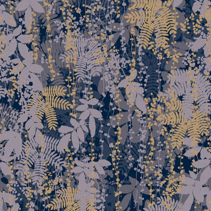 Canopy Wallpaper - French Navy - Clarissa Hulse
