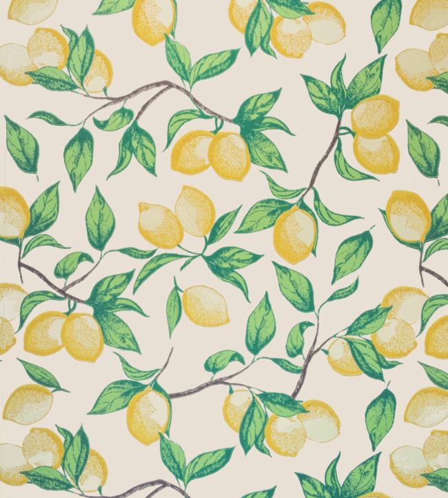 Capri Lemons Wallpaper - Natural - BG2300102 - Barneby Gates