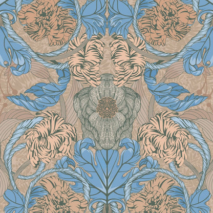 Cecilia Wallpaper - Apricot - Summer Gray