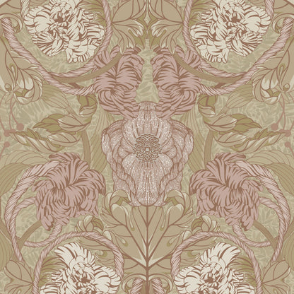 Cecilia Wallpaper - Blush - Summer Gray
