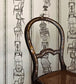 Chairs Wallpaper - Black on Parchment - BG0500 - 102 - Barneby Gates