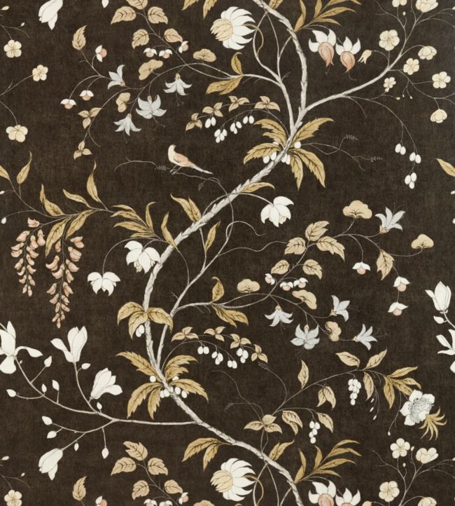 Chambalon Trail Wallpaper - Antique Gold/Vine Black - ZDAR312850 - Zoffany