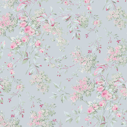 Chelsea Wallpaper - Blue - Shabby Chic