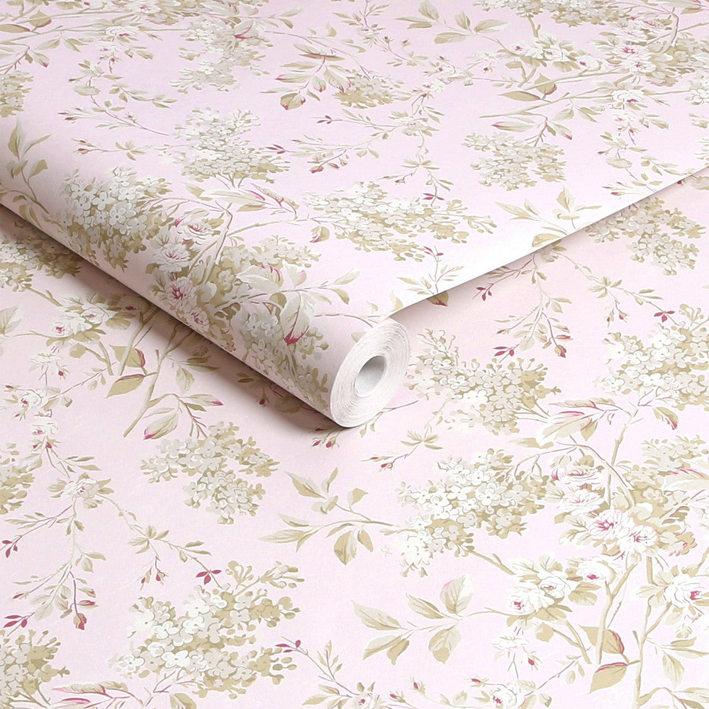 Chelsea Wallpaper - Pink - Shabby Chic
