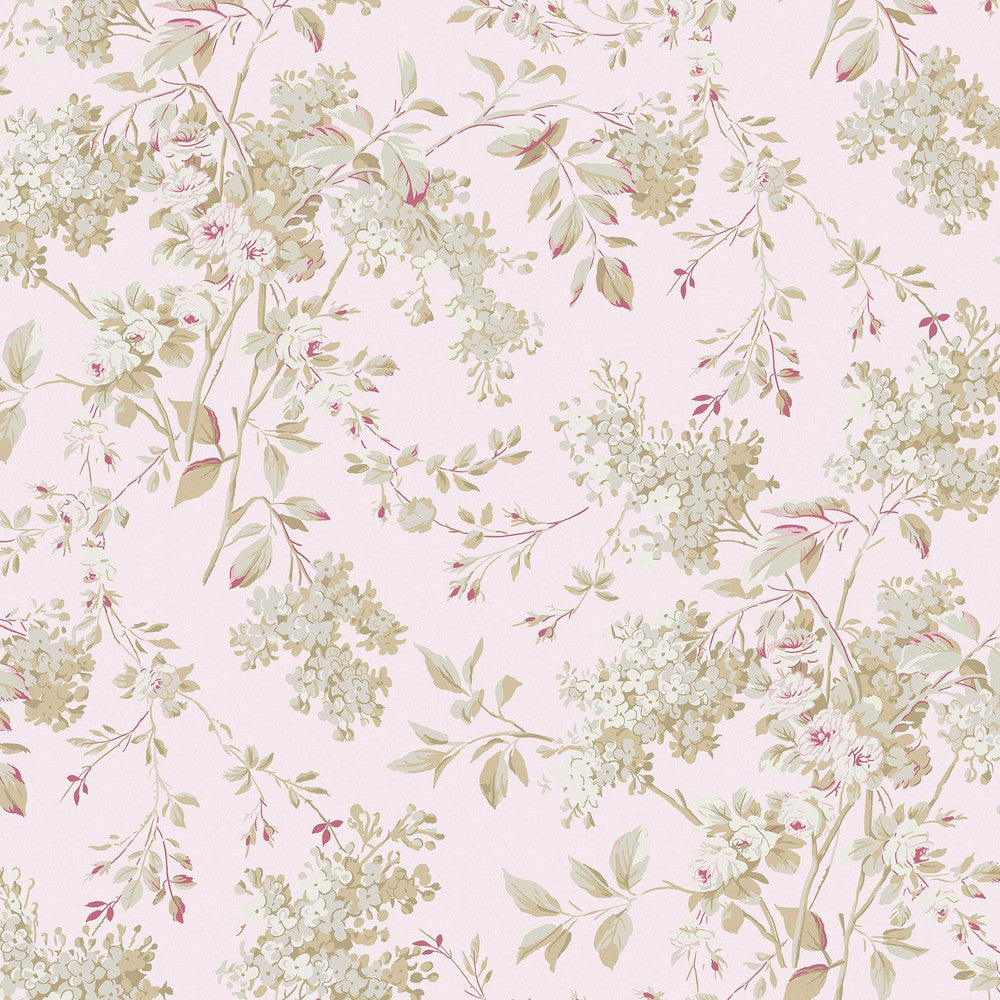 Chelsea Wallpaper - Pink - Shabby Chic