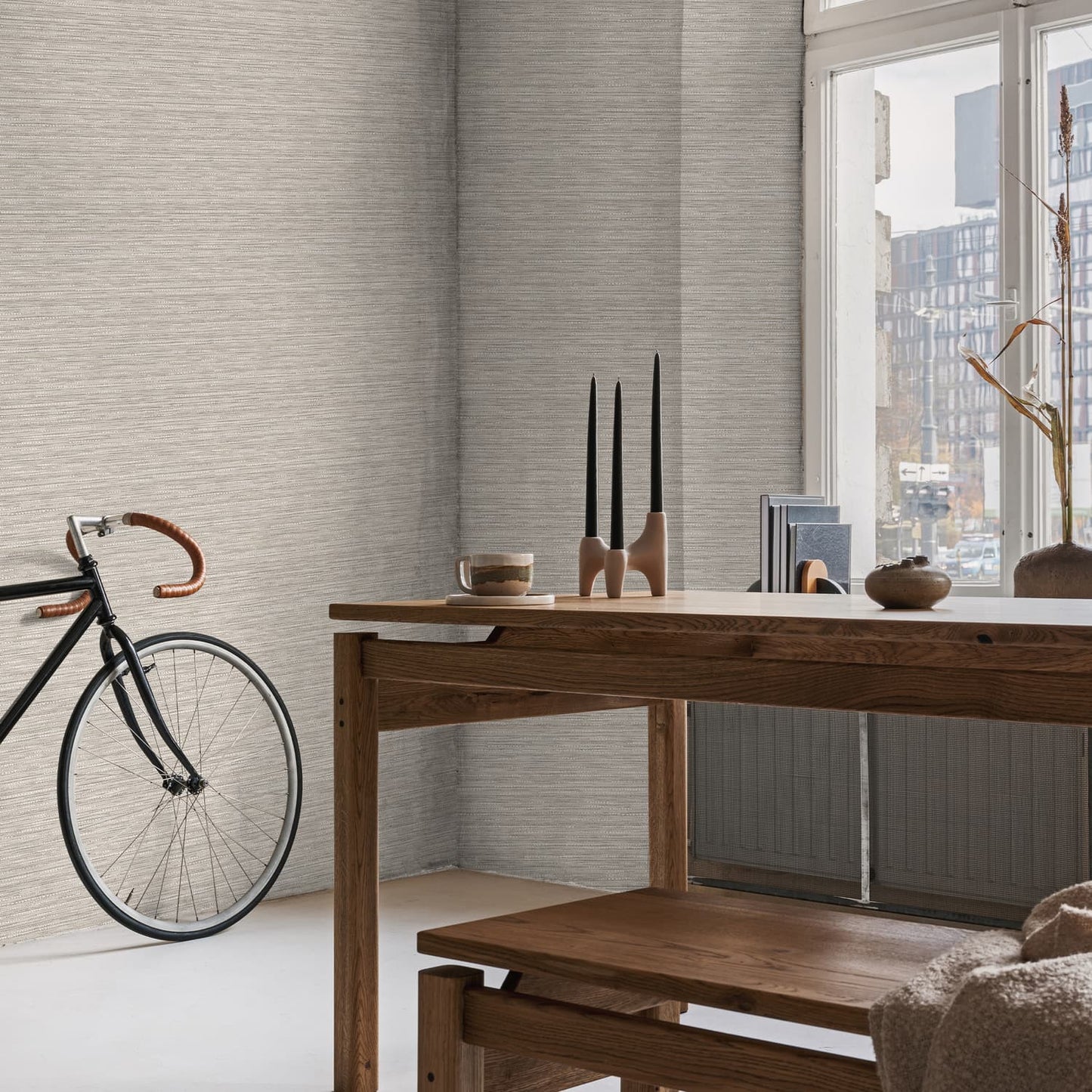 Chunky Weave Wallpaper - Natural - Boutique Luxury