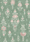 Citadel Green Glaze Wallpaper - Lewis & Wood