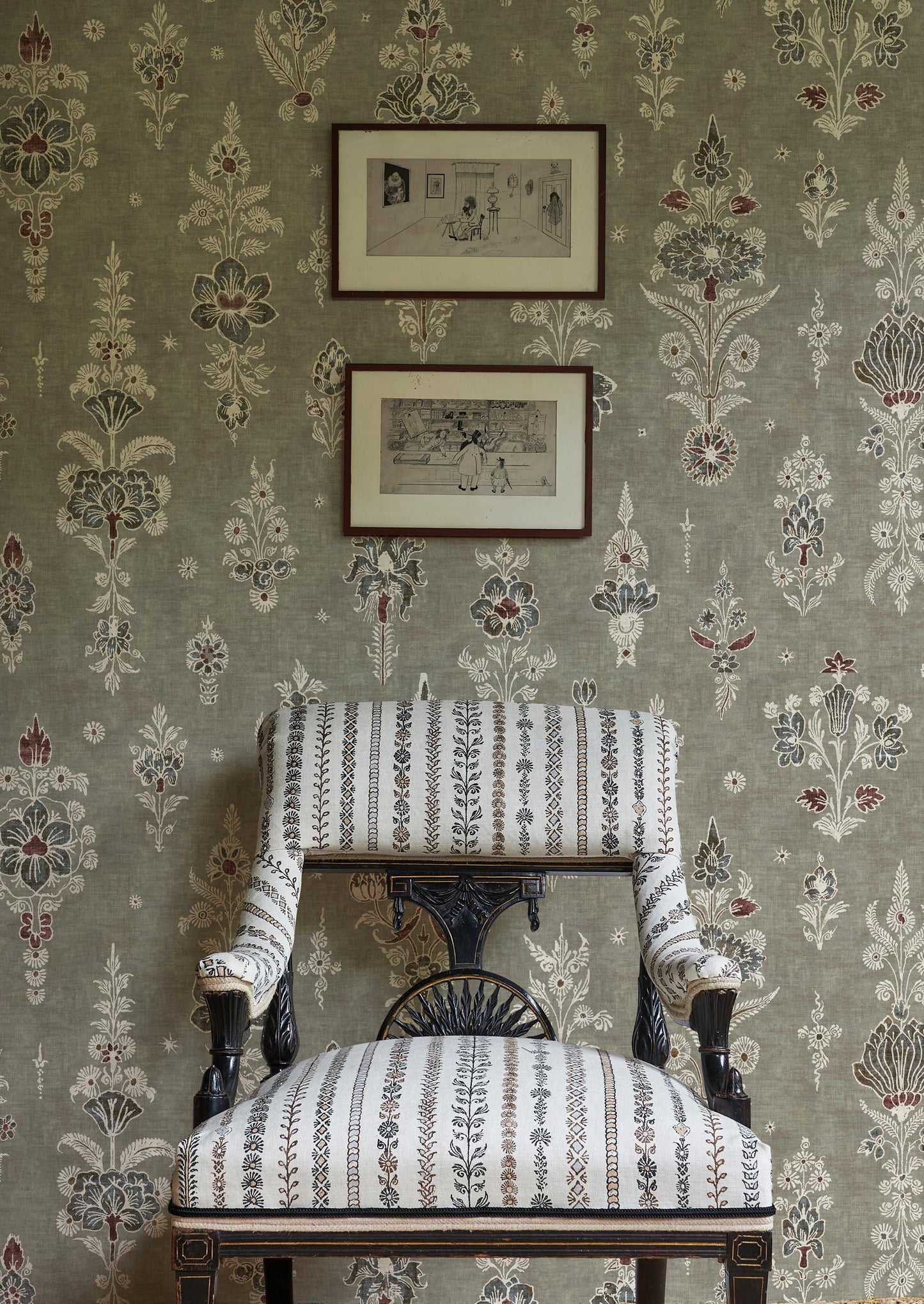 Citadel Wallpaper - Fig - Lewis & Wood