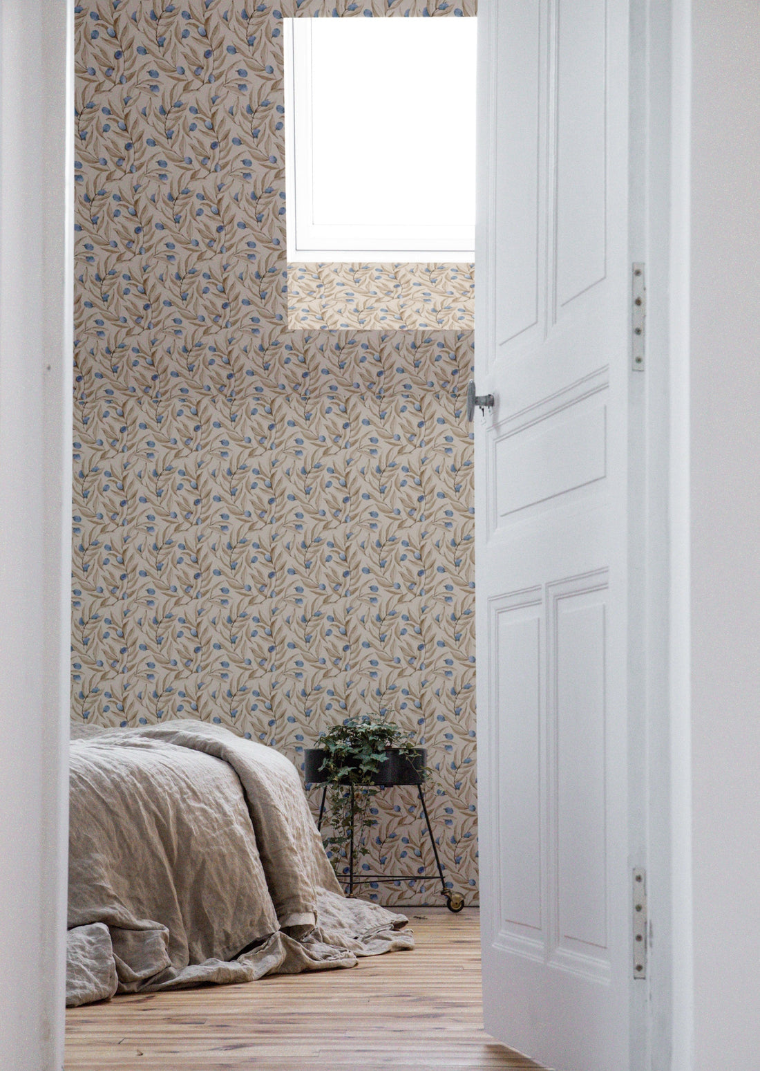 Citrus Wallpaper - Blue - Summer Gray
