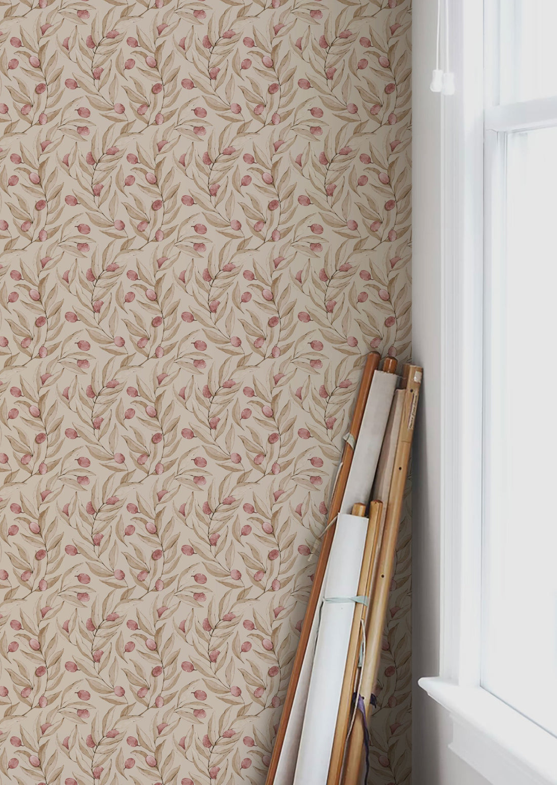 Citrus Wallpaper - Ruby - Summer Gray
