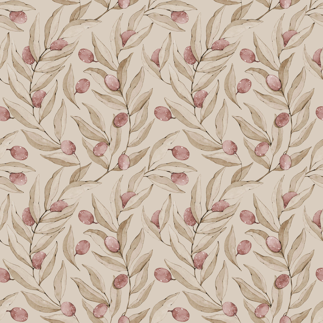 Citrus Wallpaper - Ruby - Summer Gray
