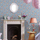 Clifton Floral Wallpaper - Blue - 125507 - Cath Kidston