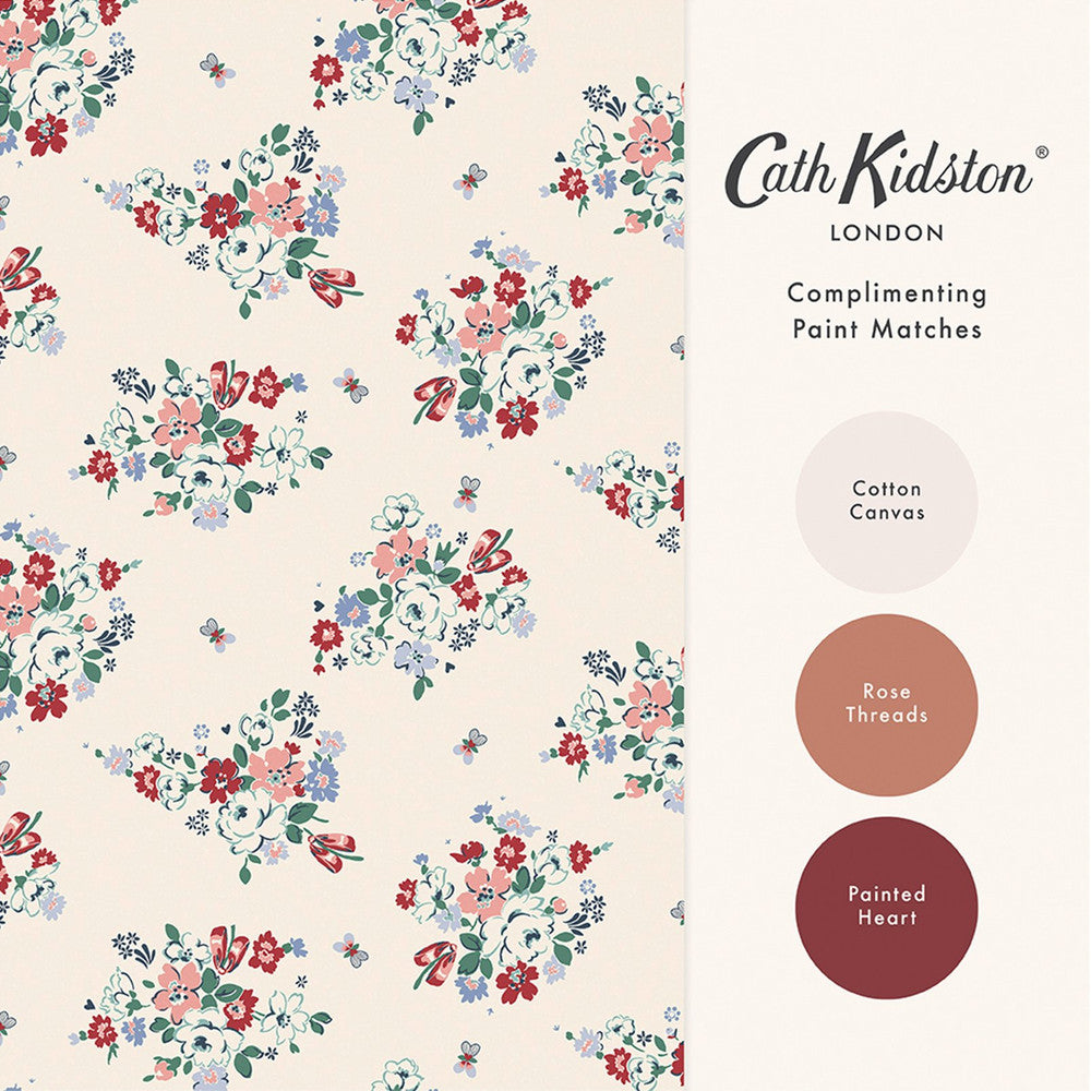 Clifton Floral Wallpaper - Cream - 125509 - Cath Kidston