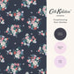 Clifton Floral Wallpaper - Navy - 125510 - Cath Kidston