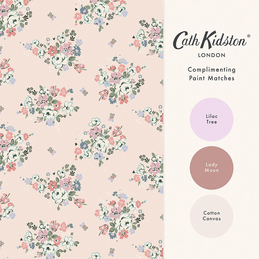 Clifton Floral Wallpaper - Pink - 125508 - Cath Kidston