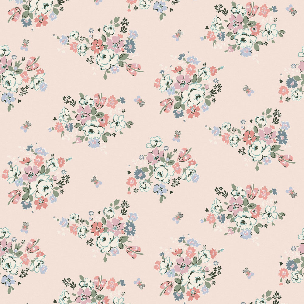 Clifton Floral Wallpaper - Pink - 125508 - Cath Kidston