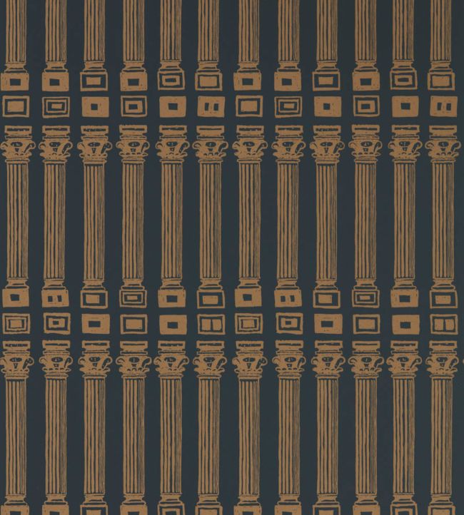 Columns Wallpaper - Vine Black/Antique Gold - ZPLW312969 - Zoffany