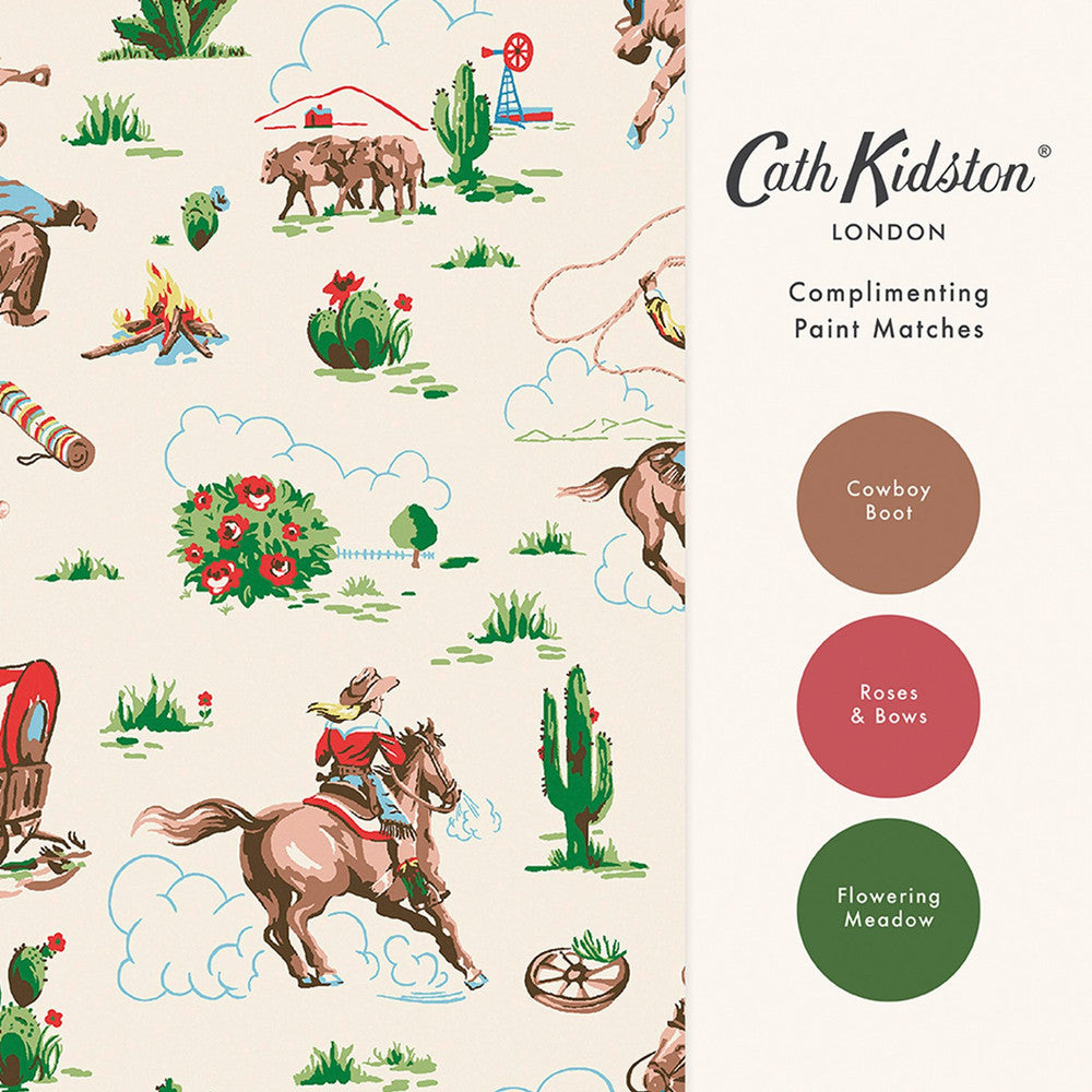 Cowgirls Wallpaper - Multi - 125533 - Cath Kidston