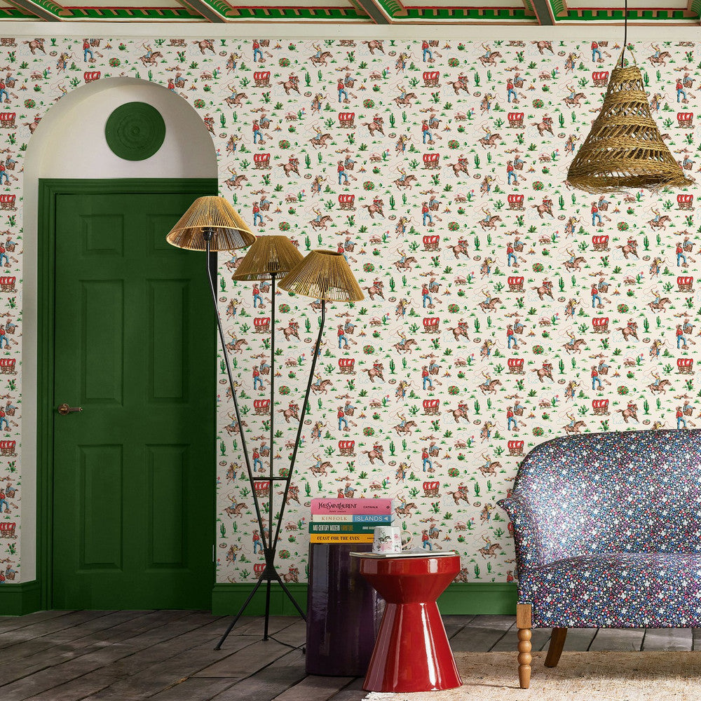 Cowgirls Wallpaper - Multi - 125533 - Cath Kidston