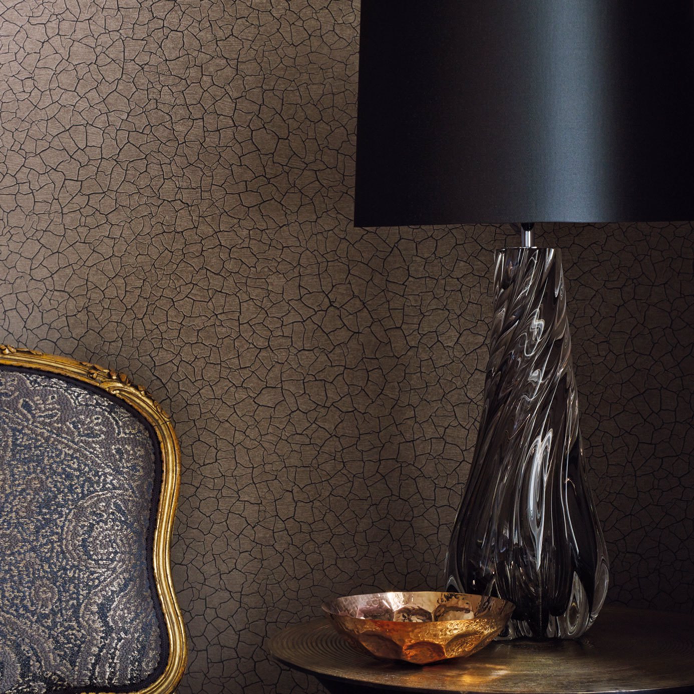 Cracked Earth Wallpaper - Bronze - ZSEI312836 - Zoffany