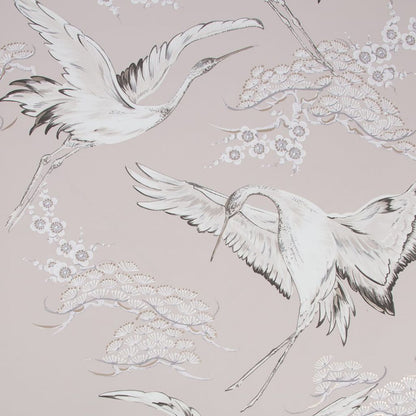 Crane Wallpaper - Pink - Boutique Luxury