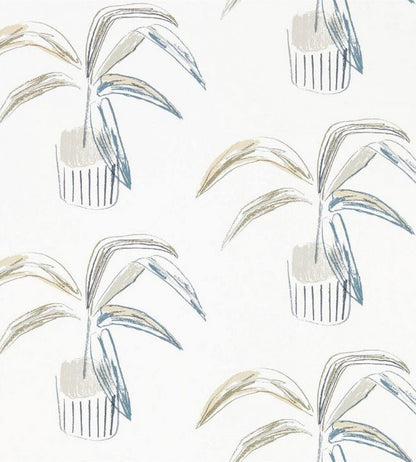 Crassula Wallpaper - Putty / Slate - NZAW111991 - Scion